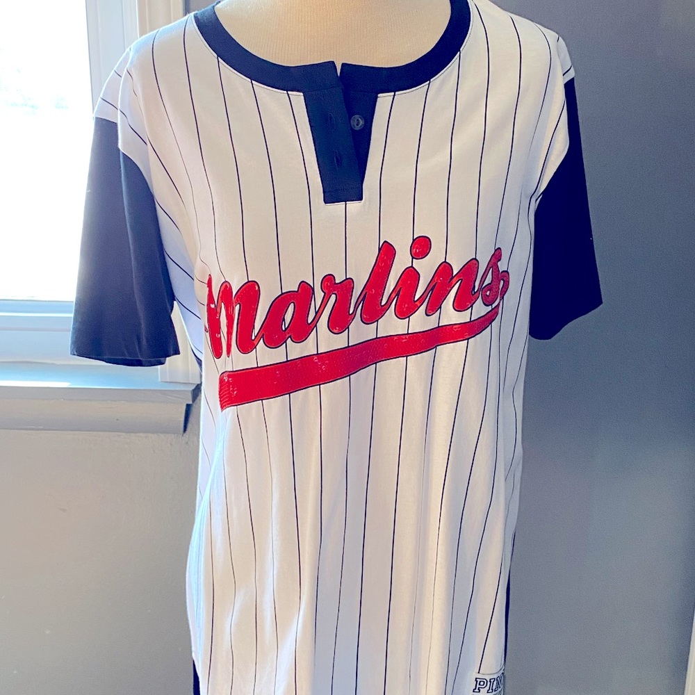 VS PINK Miami Marlins baseball T-shirt